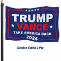 KENPMA Trump Vance 2024 Flag 3x5 Double Sided Outdoor Banner 3 Ply by Deal US