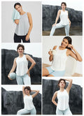 baleaf Women's Sleeveless Workout Yoga Tank Top White Size L Athletic Gym by Deal US