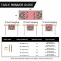 Seliem Christmas Wreath Table Runner Colorful Burlap 13x36 Inch Xmas Decor by Deal US