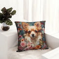 Keebik William Morris Dog Throw Pillow Cover Vintage Style Soft 18x18 Inch by Deal US
