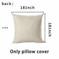 Hopyeer 18x18 AF-Ball Vintage Football Pillow Cover Cotton Linen Throw by Deal US