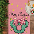 Seliem Christmas Wreath Table Runner Colorful Burlap 13x36 Inch Xmas Decor by Deal US