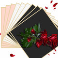 LOTMER 30 Sheets Flower Wrapping Paper, 3 Colors with 3 Ribbons & 30 Cards by Deal US