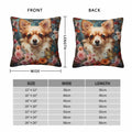 Keebik William Morris Dog Throw Pillow Cover Vintage Style Soft 18x18 Inch by Deal US