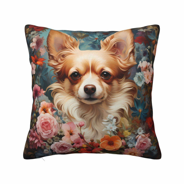 Keebik William Morris Dog Throw Pillow Cover Vintage Style Soft 18x18 Inch by Deal US