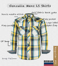 VENZULIA Men's Western Snap Long Sleeve Plaid Shirt White Size 2XL by Deal US