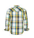 VENZULIA Men's Western Snap Long Sleeve Plaid Shirt White Size 2XL by Deal US