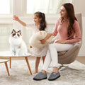 HARENCE Women's Slippers Memory Foam Fur Lined Closed Back Size 38/39 by Deal US