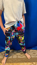 Idgreatim Boys Tie Dye Jogger Pants Volleyball Print Size 8-9 Cool Sweatpants by Deal US