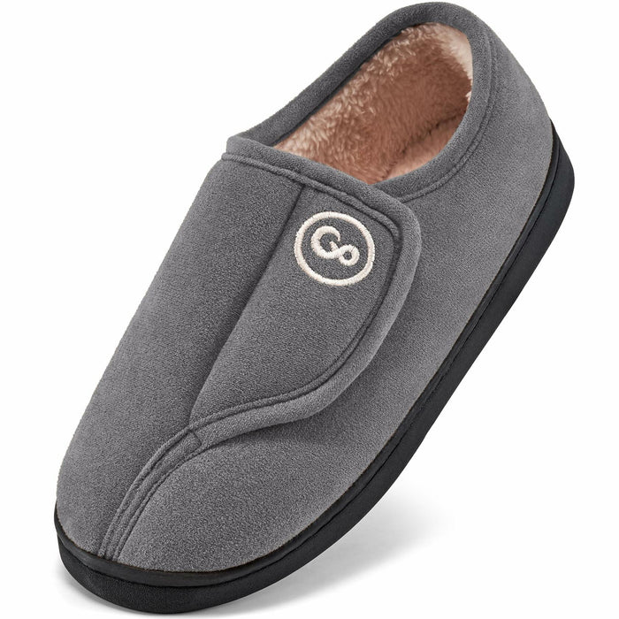 HARENCE Women's Slippers Memory Foam Fur Lined Closed Back Size 38/39 by Deal US