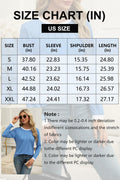 ZOOMOON Women's Blue Long Sleeve Tunic Top L Casual Pleated Front Crewneck by Deal US
