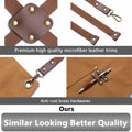 CONTAIL Heavy Duty Cotton Canvas Chef Apron Brown Adjustable Cross Back by Deal US