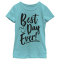 Disney Girl's Best Day T-Shirt Medium Tahiti Blue Girls Apparel by Deal US