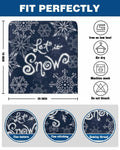 Christmas Chair Covers Set of 4 Snowflake Chair Slipcover Protector Washable by Deal US