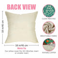 Fahrendom 4-Pack 18x18 Magenta Christmas Gingerbread Man Pillow Covers Set by Deal US