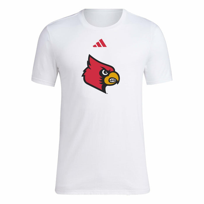 adidas Men's House of NCAA T-Shirt White University of Louisville Size Small by Deal US