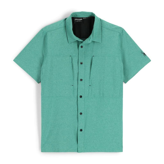 Spyder Mens Canyon Short Sleeve Shirt Verdant Green – Size Medium by Deal US