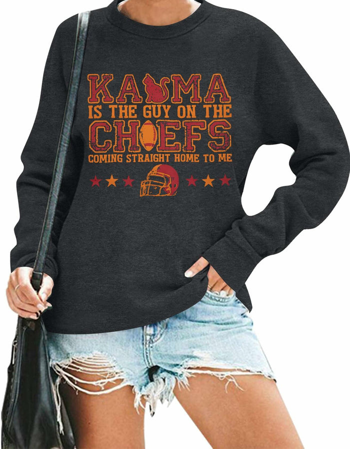BANGELY Women's Football Sweatshirt Long Sleeve Pullover by Deal US