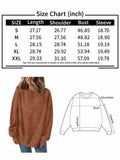 Trendy Queen Womens Oversized Sweatshirt Hoodie Brown Size M by Deal US