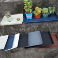 VUWEZ Plant Saucer Tray 11x9in, Heavy Sturdy Plastic Drainage Tray, 1 Pack by Deal US