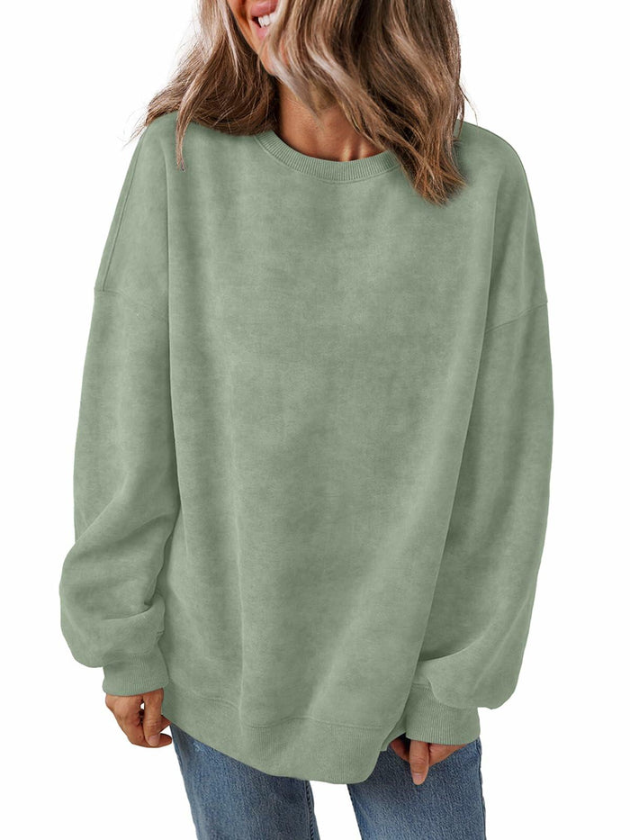 Trendy Queen Womens Oversized Sweatshirt Hoodie Brown Size M by Deal US