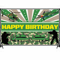 6x3.6FT Hunting Camo Backdrop Birthday Party Decoration Boys Kids New by Deal US