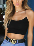 Black Backless Crop Top Stylish Comfortable Sexy Women Size XS by Deal US