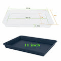 VUWEZ Plant Saucer Tray 11x9in, Heavy Sturdy Plastic Drainage Tray, 1 Pack by Deal US