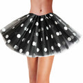 Polka Dot Tutu Skirt Ballet Dress White Size L by Deal US