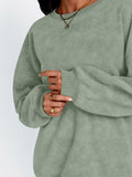 Trendy Queen Womens Oversized Sweatshirt Hoodie Brown Size M by Deal US