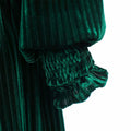 IMEKIS Toddler Velvet Christmas Dress Dark Green Long Sleeve Size 2-3T by Deal US