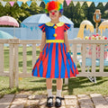 FINASKASU Girls Clown Costume 4 Pcs Set, Halloween Costume 5-6Y by Deal US