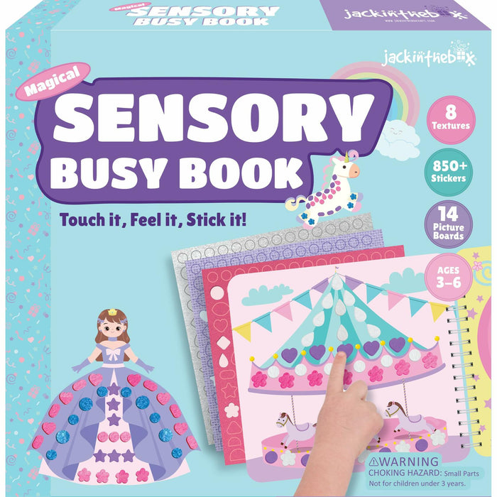 jackinthebox Sensory Craft Activity Kit Touch & Stick Textures No Mess by Deal US