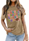 Gobble Gobble Women's Thanksgiving Shirt Khaki Short Sleeve Cute Graphic XL by Deal US