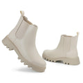 firelli Women Chelsea Ankle Booties Slip-On Winter Boots Ivory Size 9 by Deal US