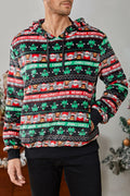 Runcati Mens Green Ugly Christmas Sherpa Hoodie Pullover Sweatshirt by Deal US