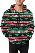 Runcati Mens Green Ugly Christmas Sherpa Hoodie Pullover Sweatshirt by Deal US