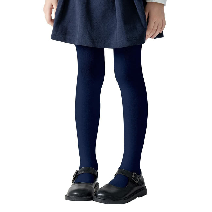 hakugoo Girls Tights 2 Pack Navy Toddler Cotton 2-4 Years by Deal US