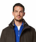 Andrew Marc Men's Softshell Jacket XL Hickory Removable Fur Collar by Deal US