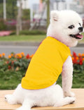 Cotton Dog Shirt Small Size Soft Breathable Sleeveless Vest for Small Dogs by Deal US