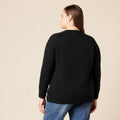 Amazon Essentials Women's Crewneck Sweater Classic Fit Soft Touch Black Size 2X by Deal US