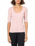 Majestic Filatures Women's Noir Linen Tee Black, Size M by Deal US