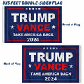 KENPMA Trump Vance 2024 Flag 3x5 Double Sided Outdoor Banner 3 Ply by Deal US