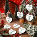 Tioncy Emotional Support Pickle Ceramic Ornaments Double Sided Heart 24 Pack by Deal US