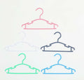 VIIBASE Baby Nursery Closet Hangers Ultra-Thin Plastic White 20 Pack by Deal US