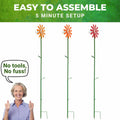 Nature Anywhere Fun Flowers Suet Feeder 3 Pack Outdoor Hanging Bird Feeder by Deal US