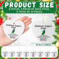 Tioncy Emotional Support Pickle Ceramic Ornaments Double Sided Heart 24 Pack by Deal US