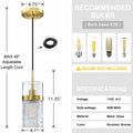 RAINLIGHTING 3 Pack Kitchen Island Pendant Light Clear Glass Brushed Bronze by Deal US