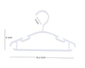 VIIBASE Baby Nursery Closet Hangers Ultra-Thin Plastic White 20 Pack by Deal US