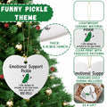 Tioncy Emotional Support Pickle Ceramic Ornaments Double Sided Heart 24 Pack by Deal US